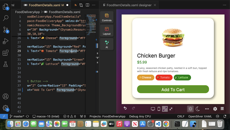 WYSIWYG UI дизайнер для VS Code